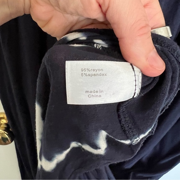 Lane Bryant Dolman-Sleeve Tie Dye Maxi Dress Black size 14/16 - Picture 7 of 10